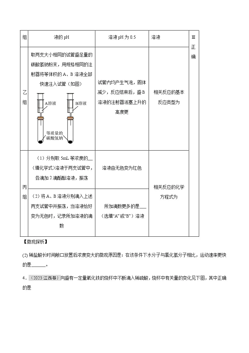 专题07 酸和碱（原卷版）第3页
