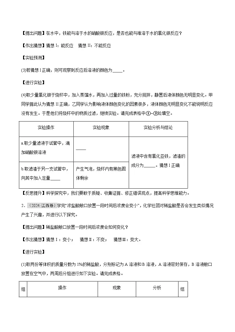 专题12 科学探究题（原卷版）第2页
