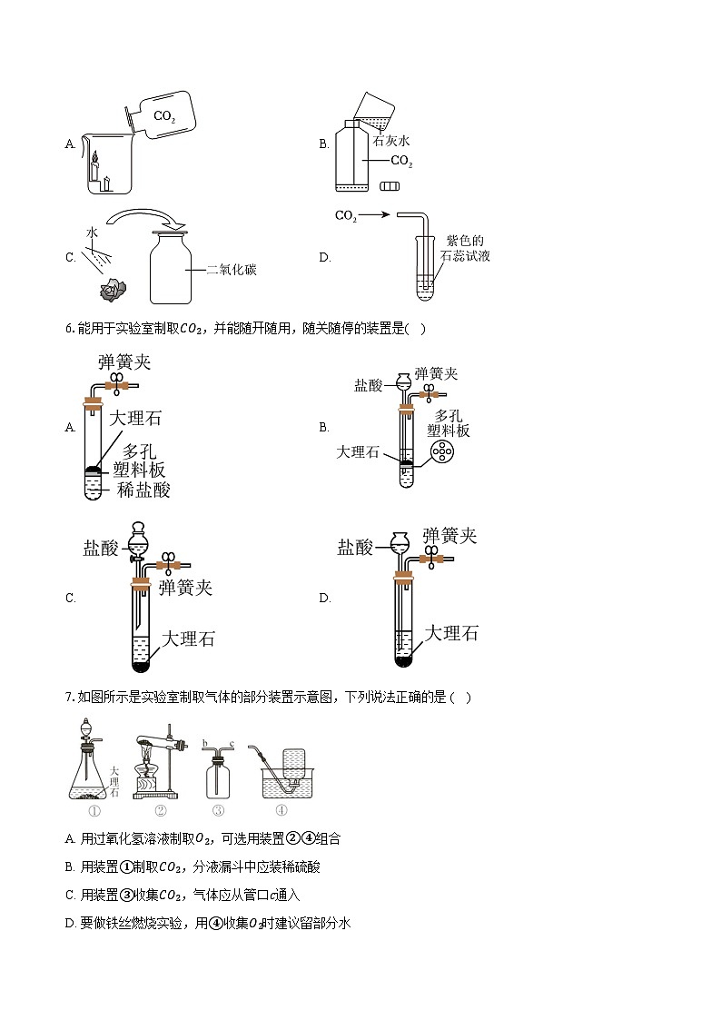 2025年中考化学第一轮复习专题6碳和碳的氧化物 练习+答案第2页