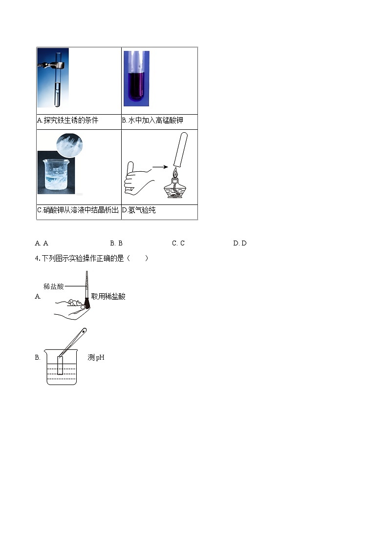 2025-2026学年黑龙江省哈尔滨113中学九年级（下）开学化学试卷-自定义类型第2页