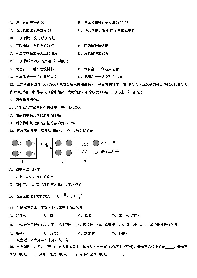 江苏省苏州市张家港市梁丰高级中学2026届中考化学考前最后一卷含解析第3页