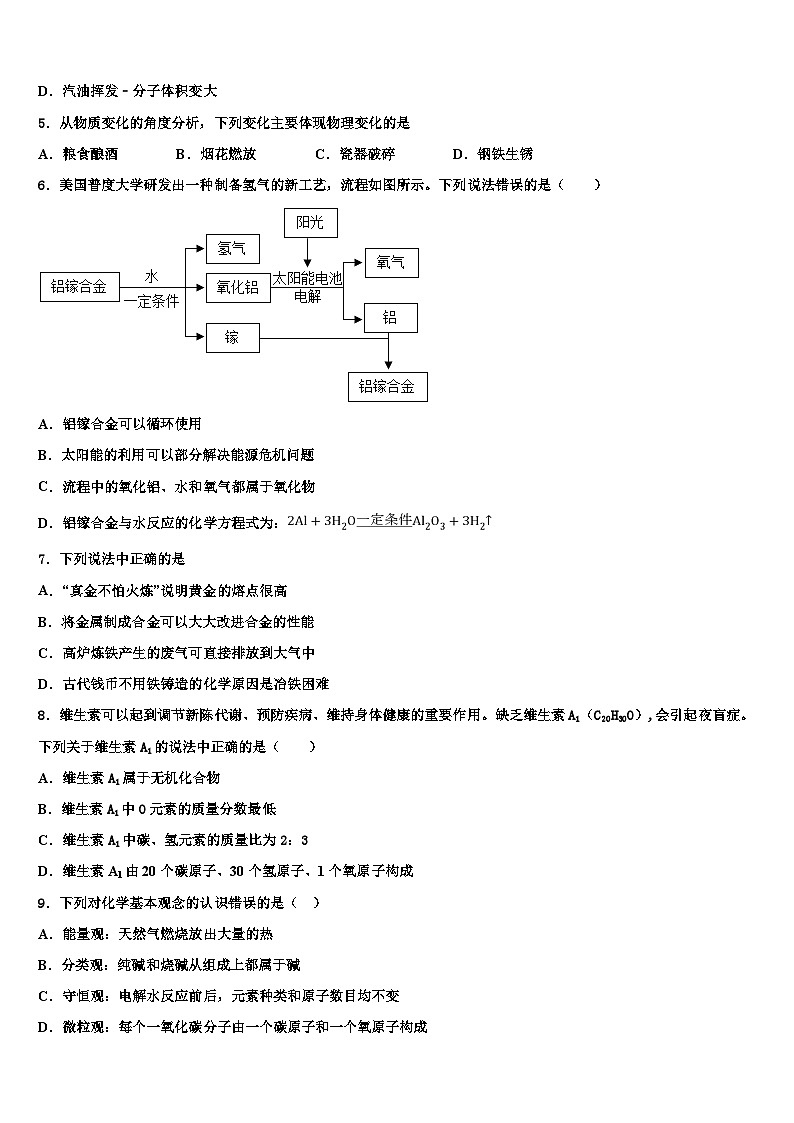 江苏省苏州市张家港市梁丰高级中学2026届中考适应性考试化学试题含解析第2页