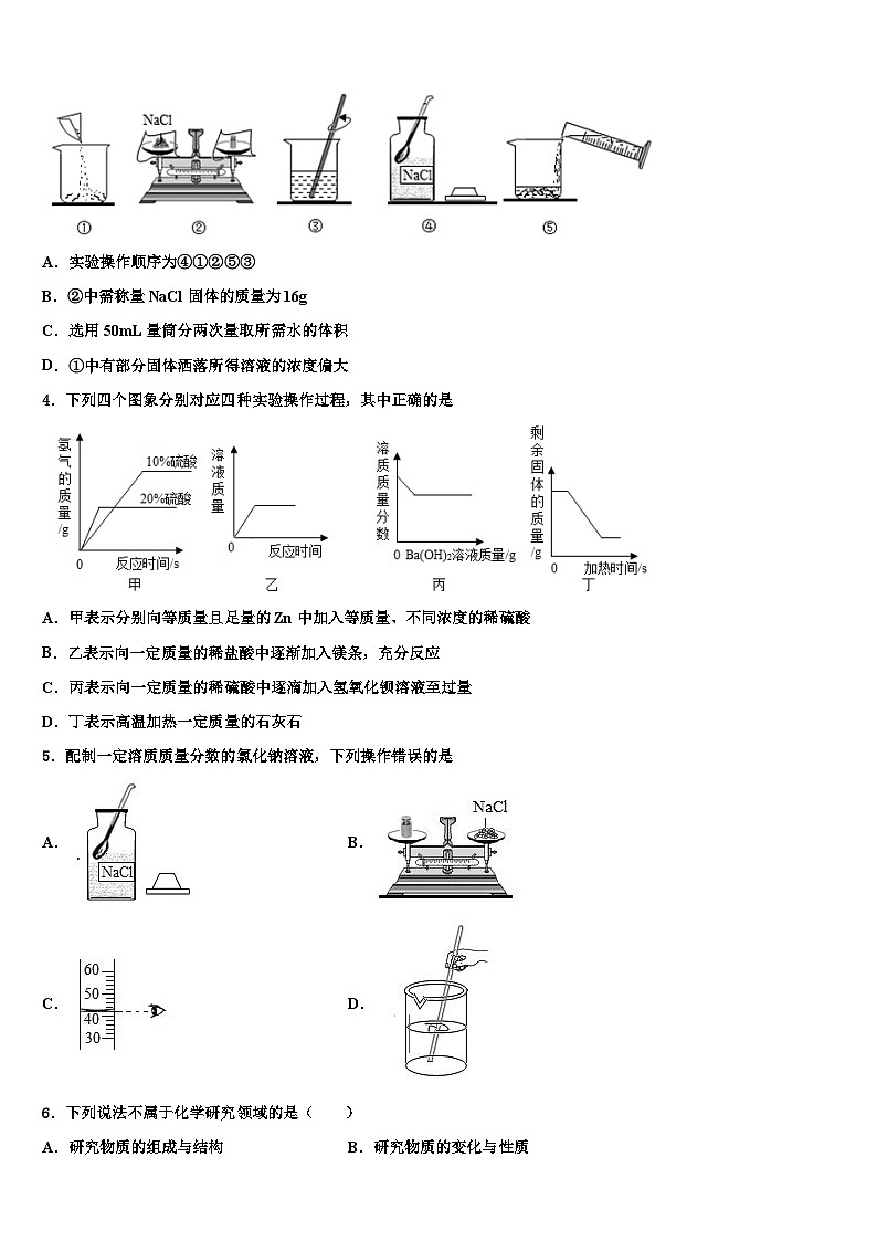 江苏省泰州市靖江实验学校2026届中考考前最后一卷化学试卷含解析第2页
