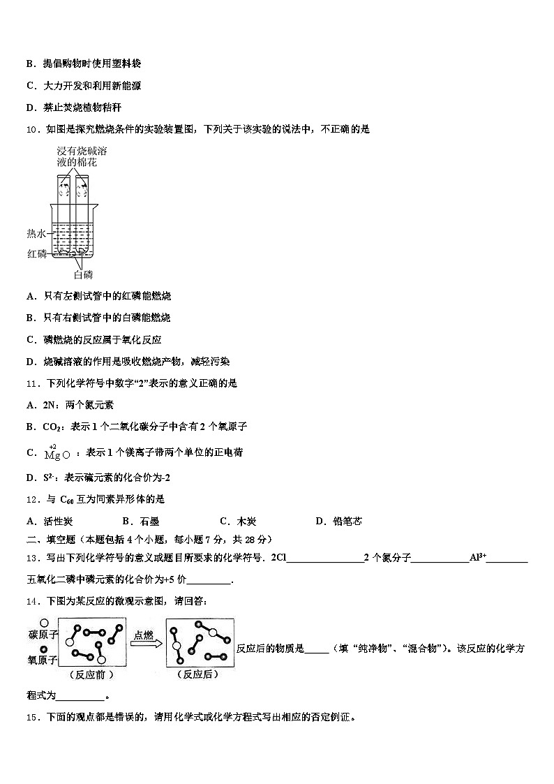 四川省眉山市2025-2026学年中考化学适应性模拟试题（含答案解析）第3页
