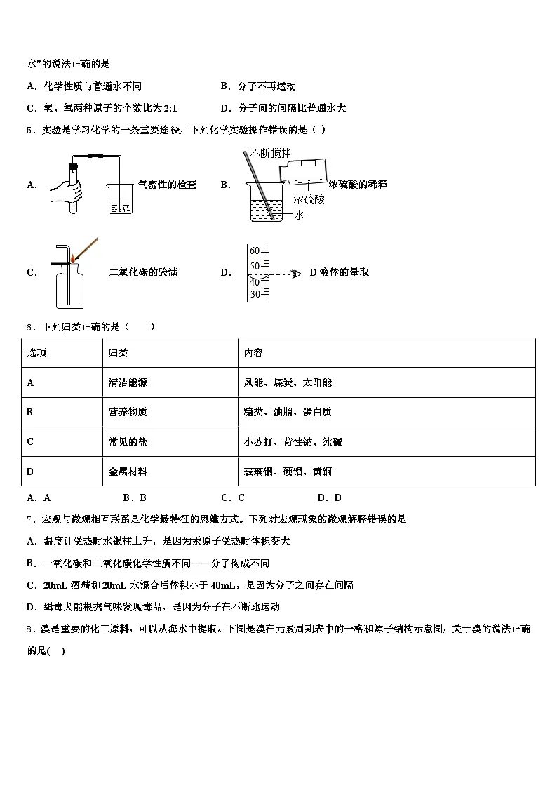 2026年云南省红河哈尼族彝族自治州中考一模化学试题（含答案解析）第2页
