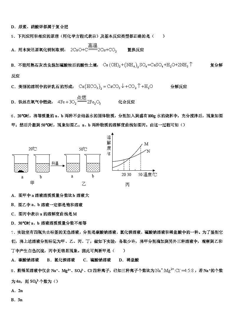山西省2026年中考猜题化学试卷（含答案解析）第2页