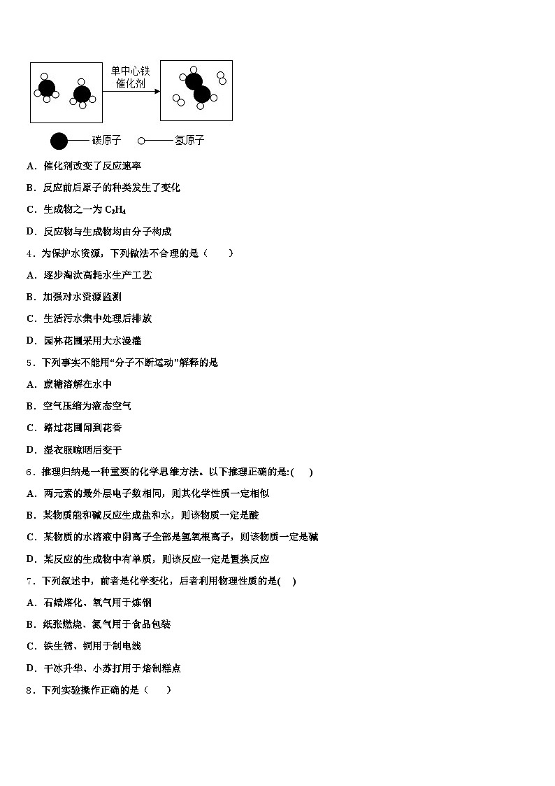 湖北省武汉市2026年中考化学最后冲刺模拟试卷（含答案解析）第2页