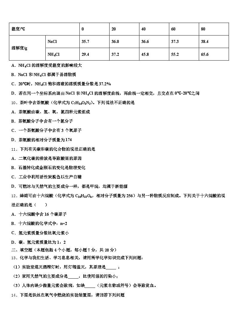 江苏省扬州市2025-2026学年中考化学押题试卷（含答案解析）第3页