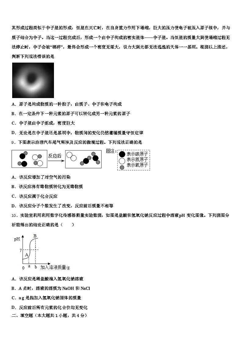 2026年巴中市中考化学模拟试题（含答案解析）第3页