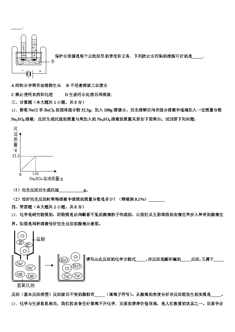 贵州省六盘水市2025-2026学年中考化学模拟预测题（含答案解析）第3页