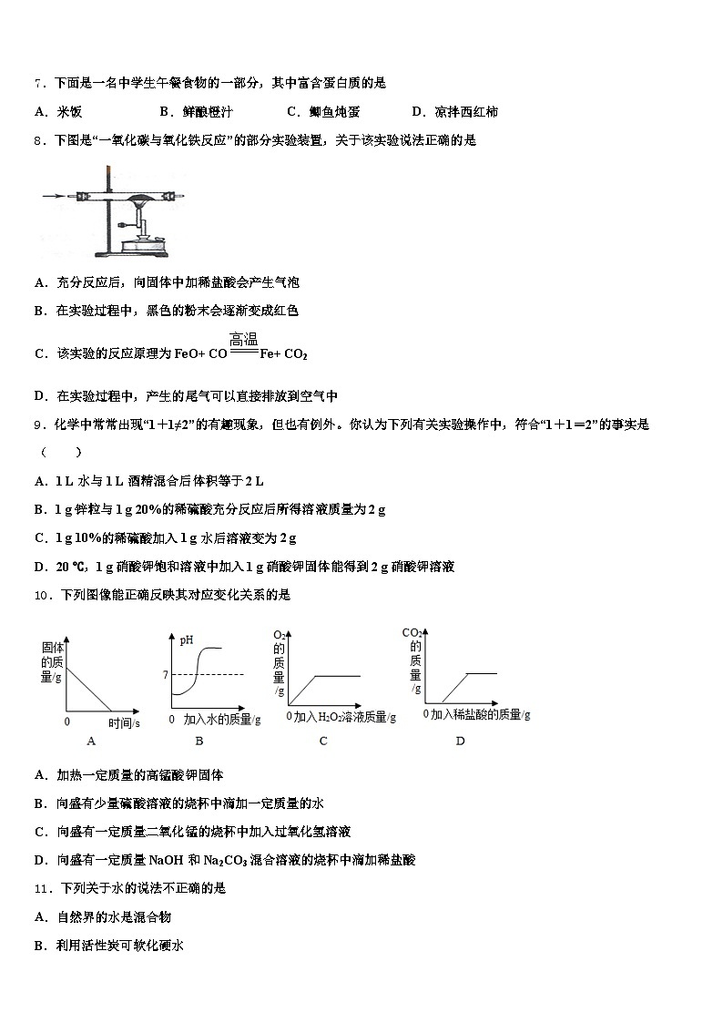 2026年青海省中考化学适应性模拟试题（含答案解析）第3页