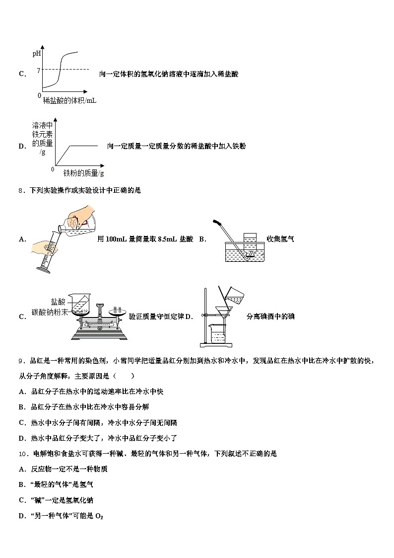 广东省揭阳市2025-2026学年中考二模化学试题（含答案解析）第3页