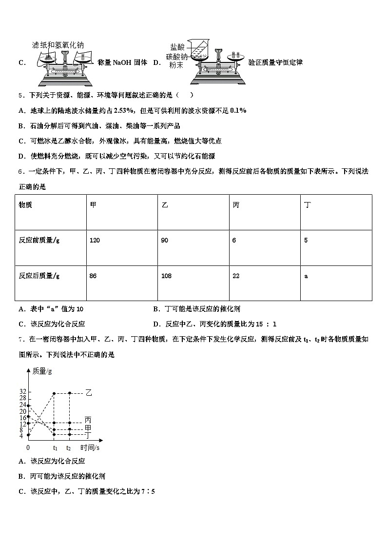 四川省广元市2025-2026学年中考五模化学试题（含答案解析）第2页