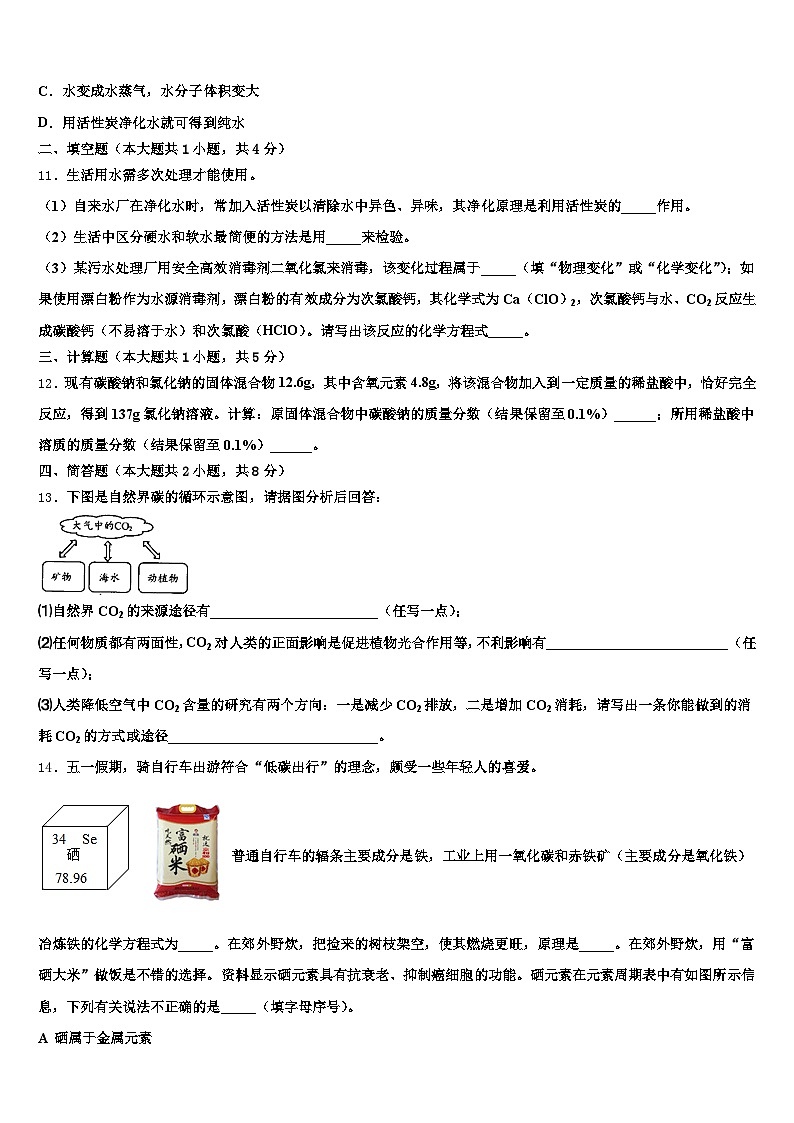 2026年邵阳市中考化学猜题卷（含答案解析）第3页