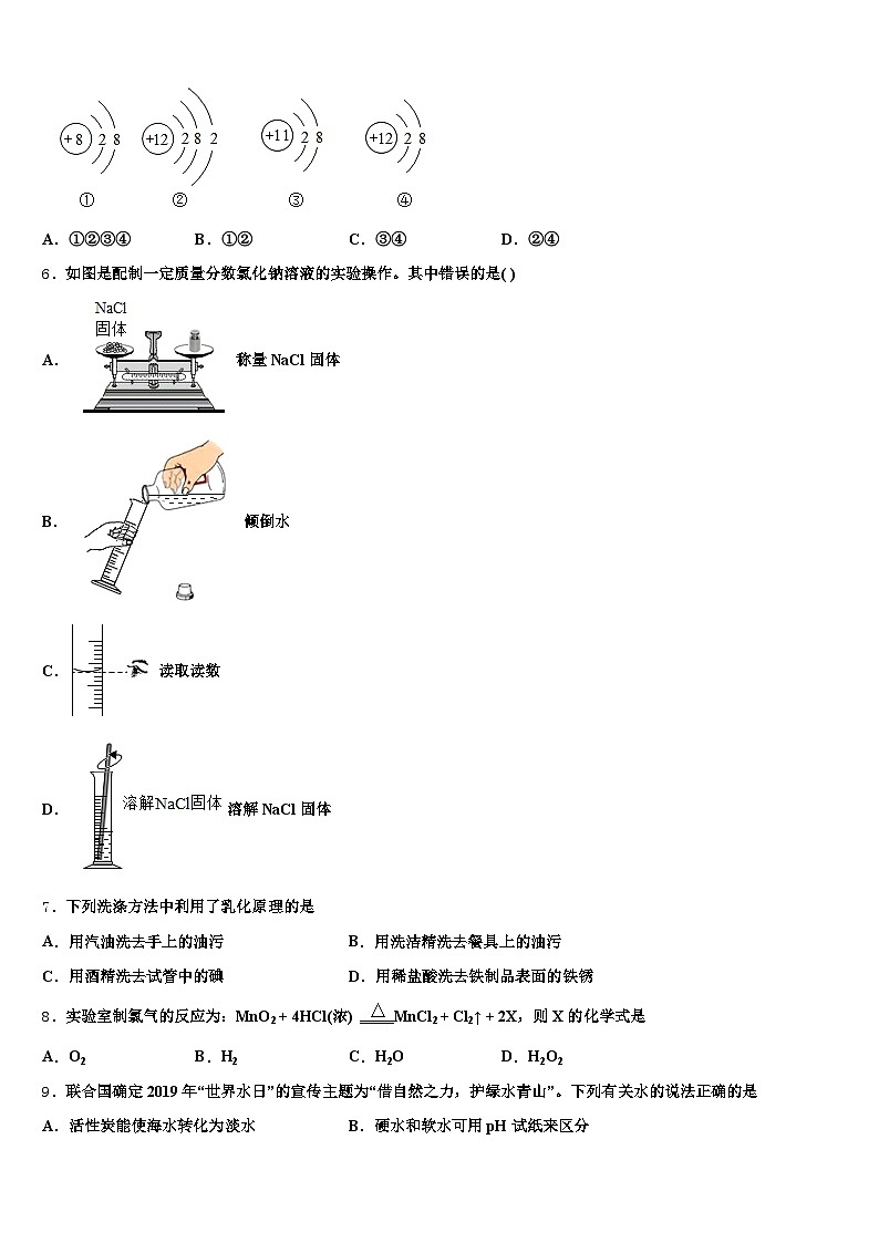丽水市2026年中考化学四模试卷（含答案解析）第2页