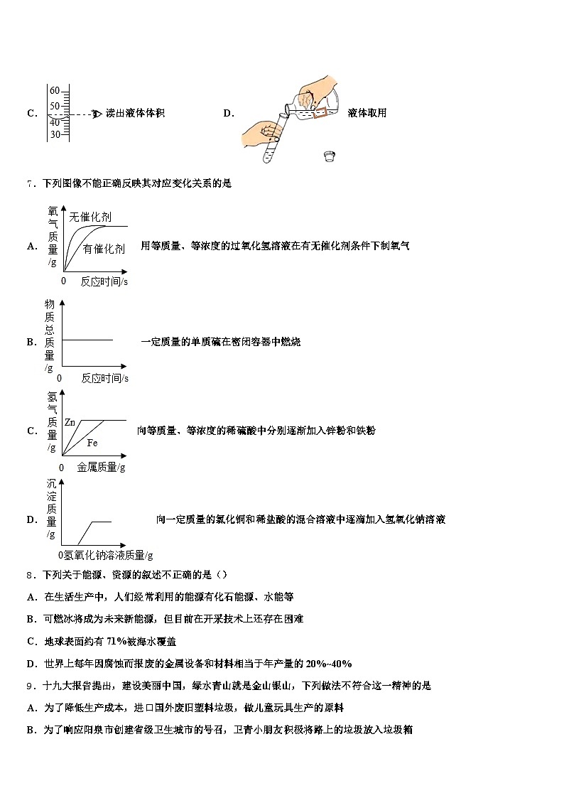 新疆维吾尔自治区塔城地区2025-2026学年中考适应性考试化学试题（含答案解析）第3页
