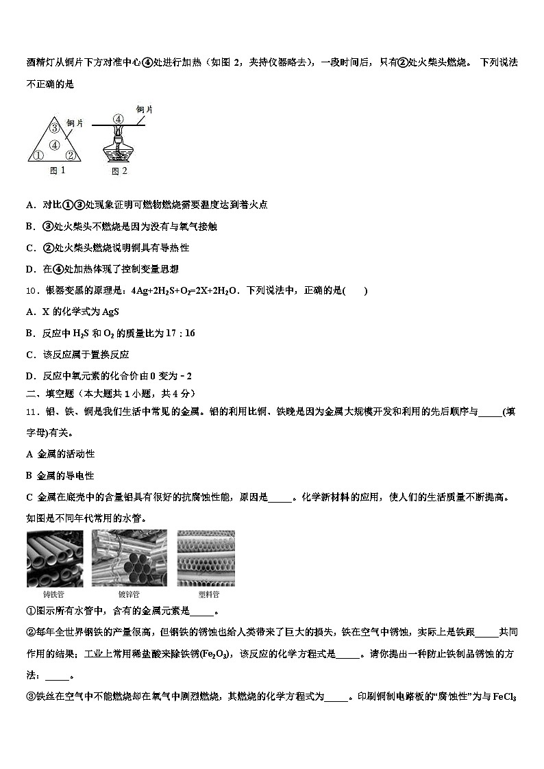 河南省许昌市2025-2026学年中考押题化学预测卷（含答案解析）第3页