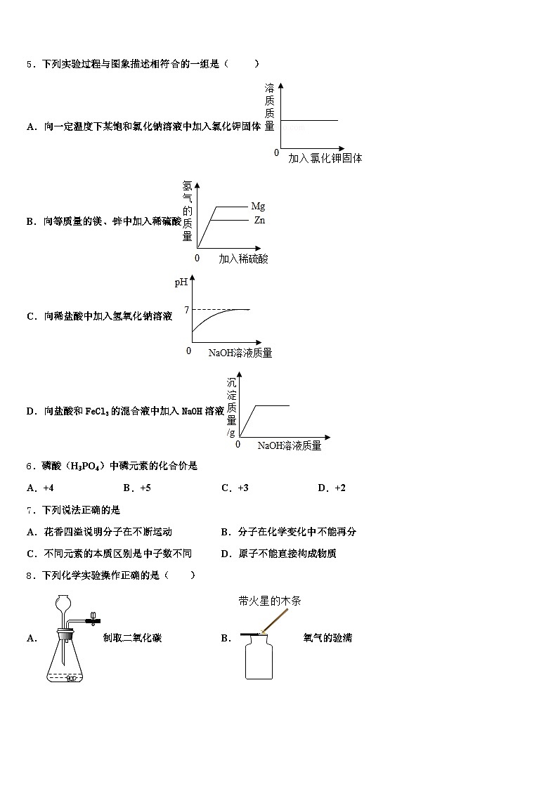 宁夏回族自治区中卫市2025-2026学年中考化学对点突破模拟试卷（含答案解析）第2页