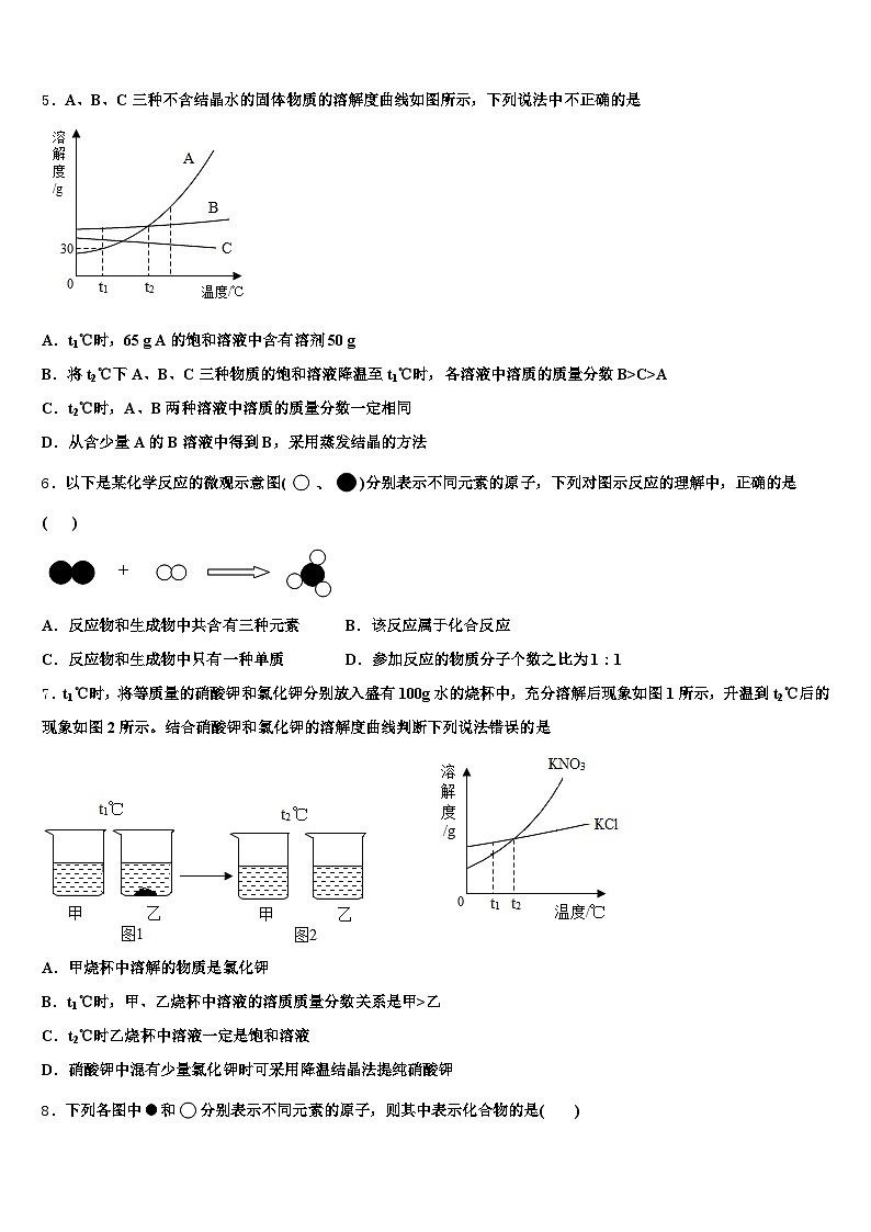 2026年甘肃省酒泉市中考猜题化学试卷（含答案解析）第2页