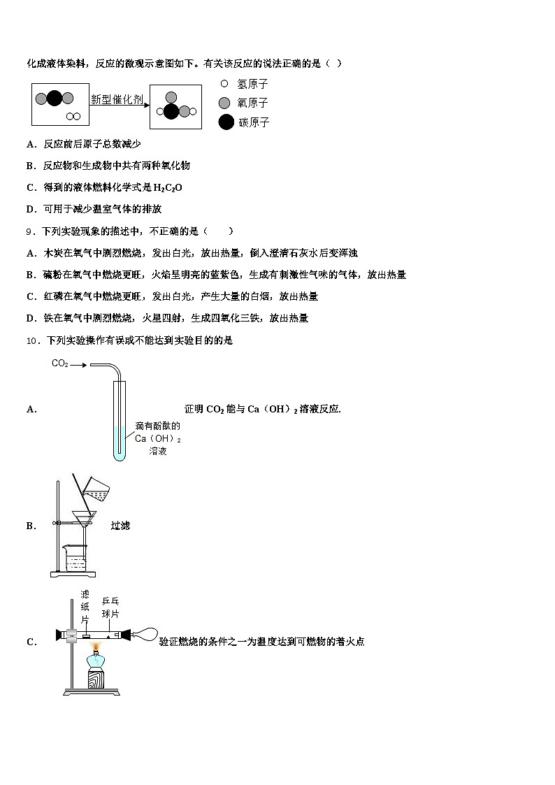新疆维吾尔自治区阿克苏地区2026年中考冲刺卷化学试题（含答案解析）第2页