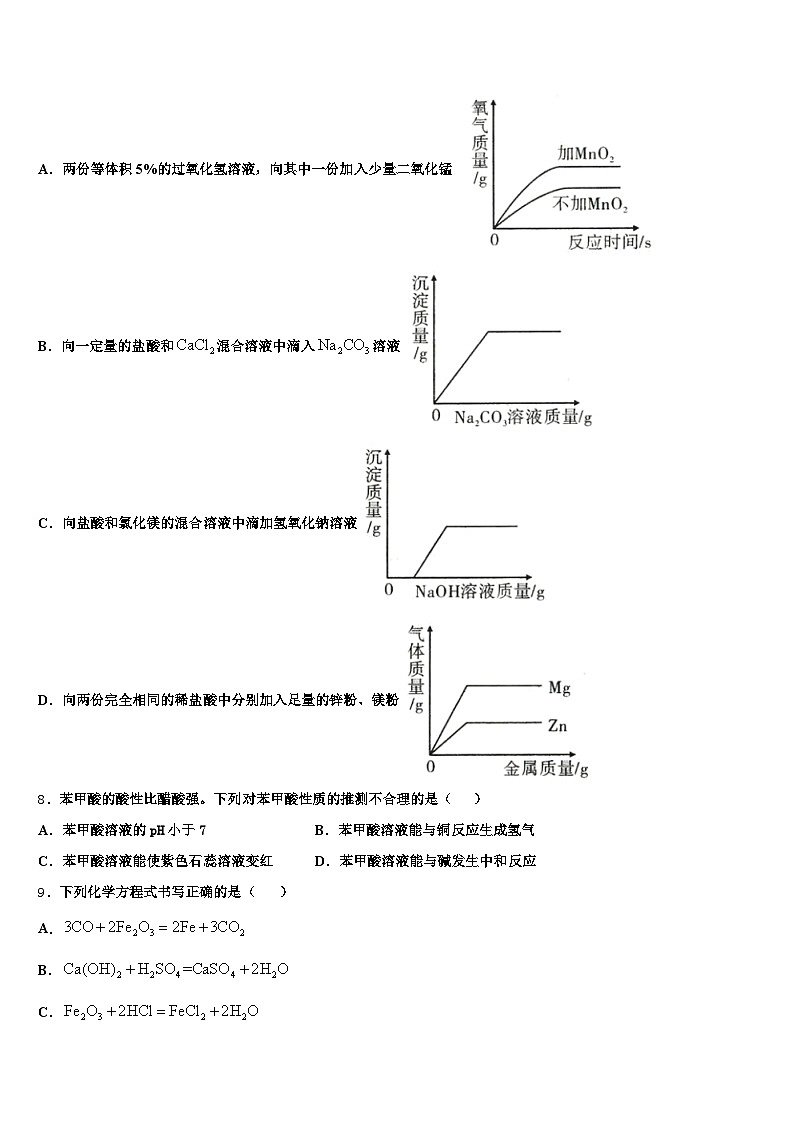 南平市2025-2026学年中考化学最后冲刺浓缩精华卷（含答案解析）第2页