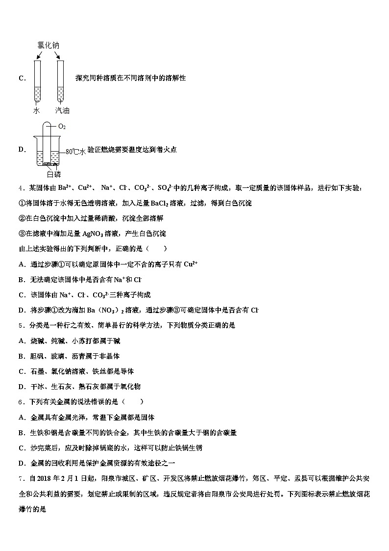 2026年辽宁省本溪市中考三模化学试题（含答案解析）第2页