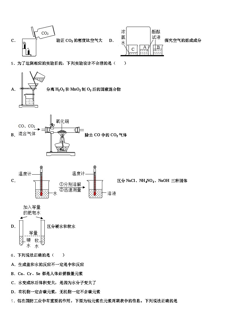 广东省清远市2025-2026学年中考化学考前最后一卷（含答案解析）第2页