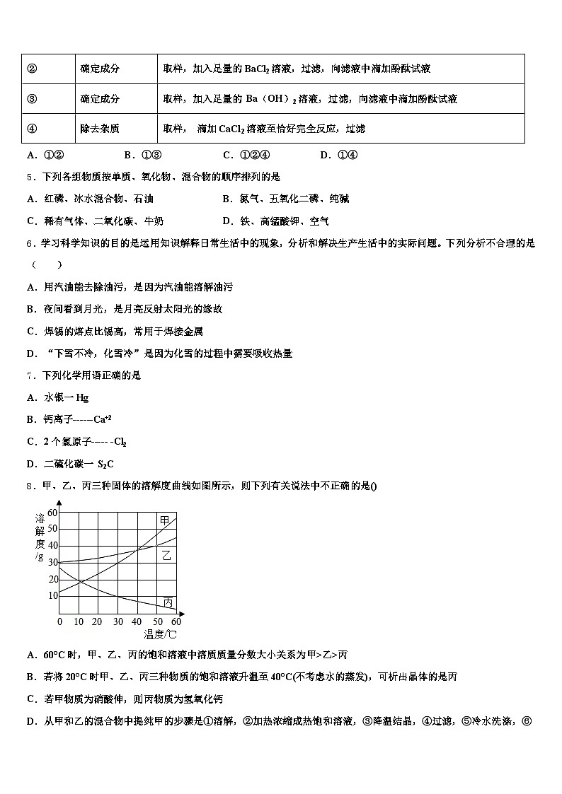 内蒙古自治区呼伦贝尔市2026年中考化学全真模拟试卷（含答案解析）第2页