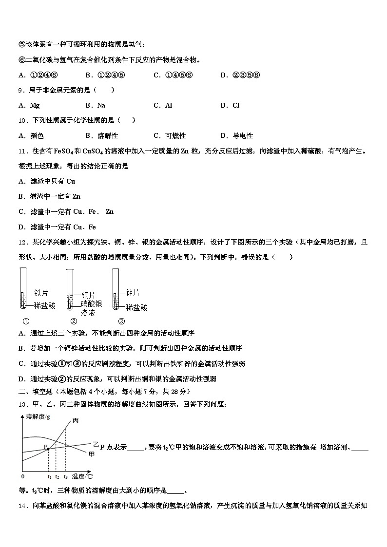 四川省2026年中考化学最后冲刺模拟试卷（含答案解析）第3页