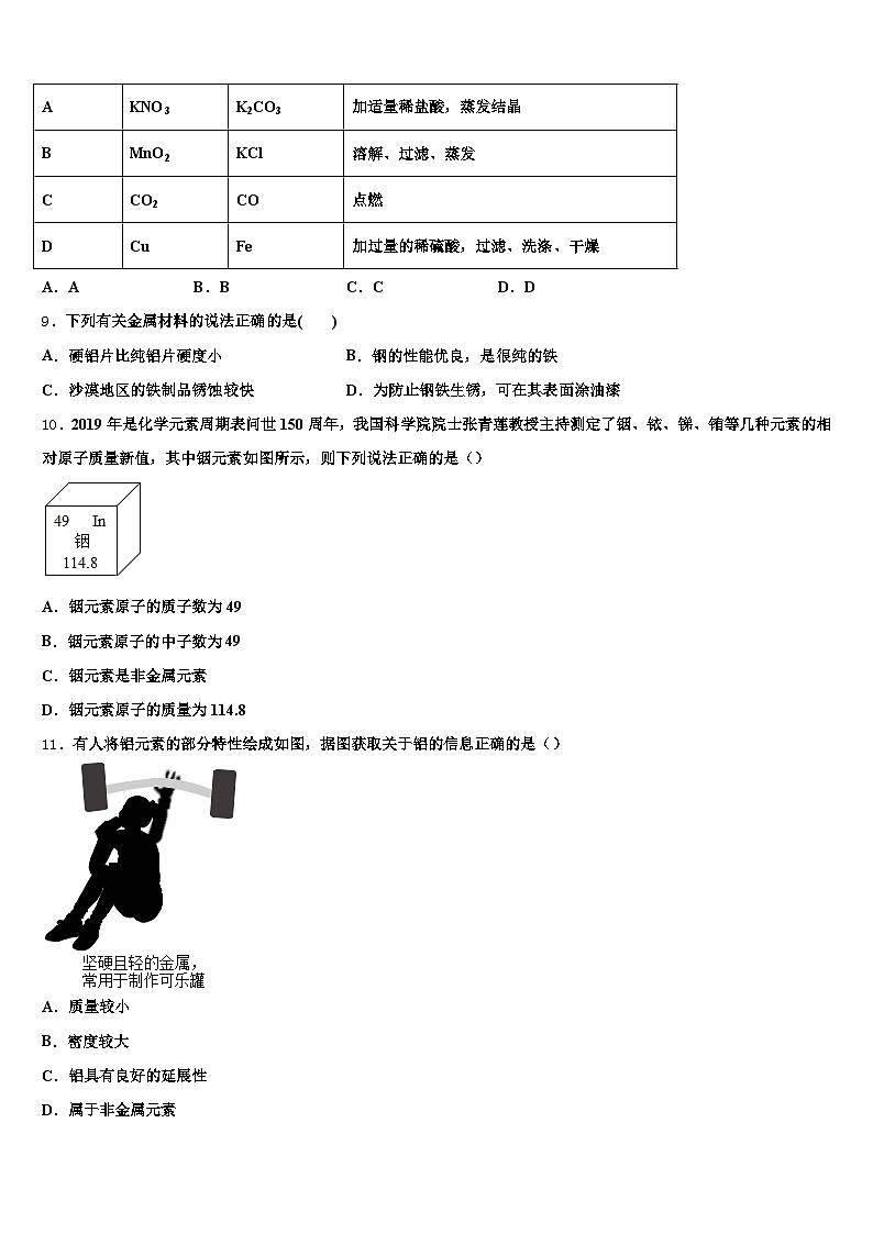 贵州省贵阳市2026年中考化学猜题卷（含答案解析）第3页