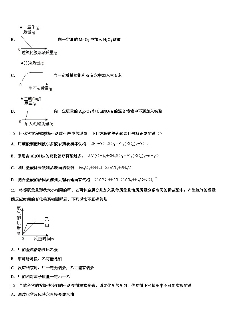 2026年广东省汕头市中考化学押题卷（含答案解析）第3页