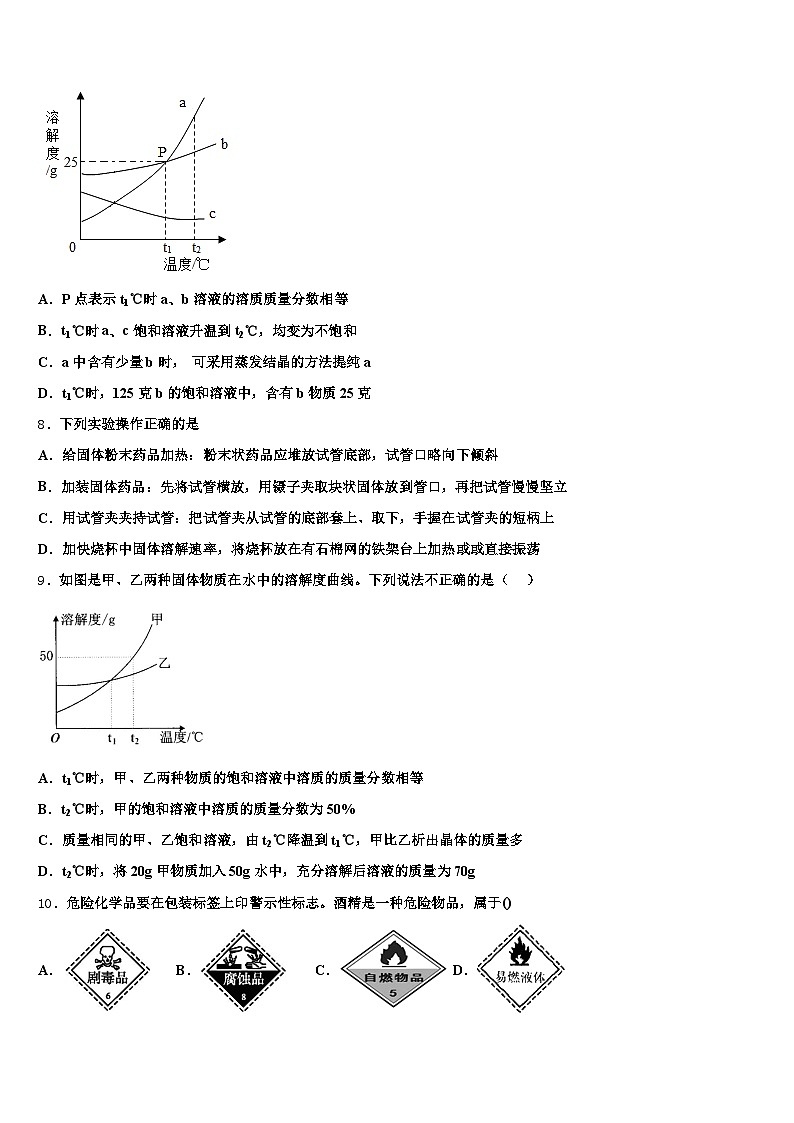 2026年黑龙江省牡丹江市中考化学最后冲刺模拟试卷（含答案解析）第3页