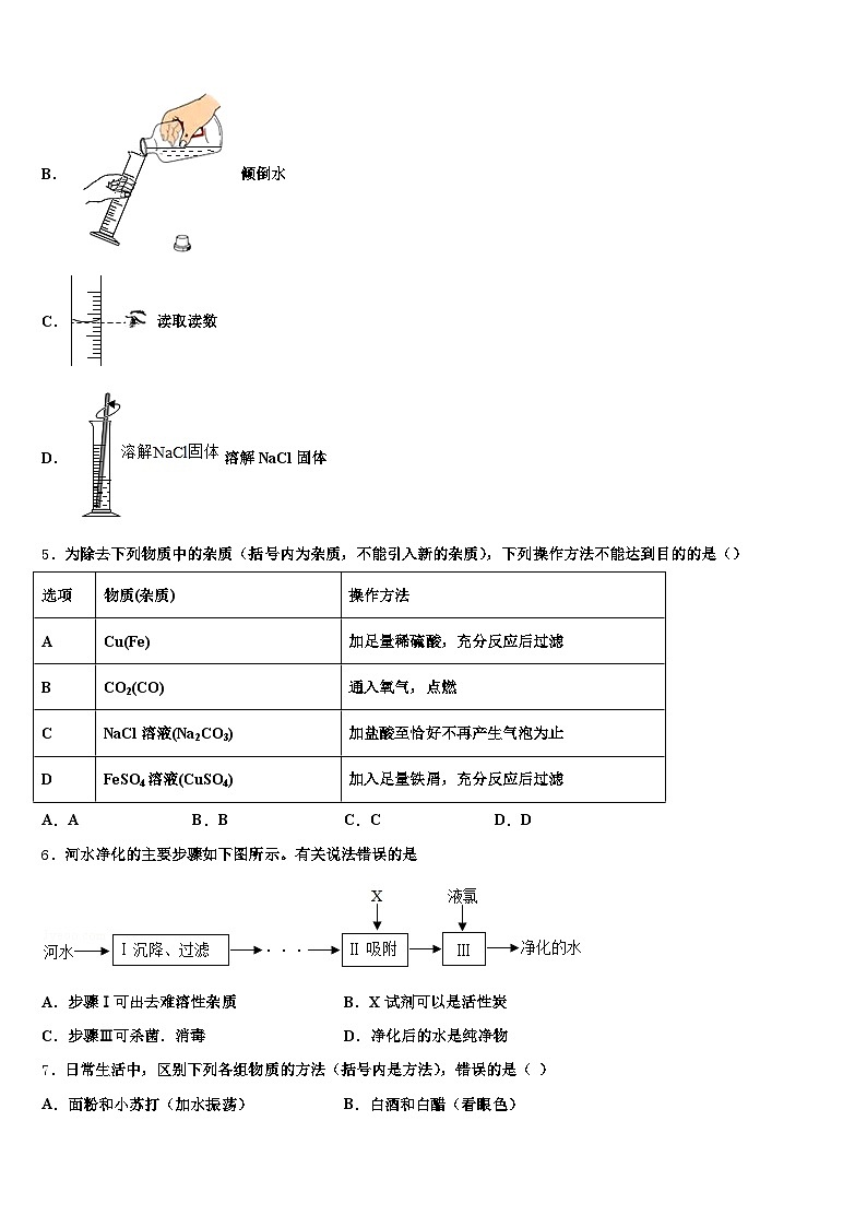 海南省三沙市2026年中考化学押题卷（含答案解析）第2页