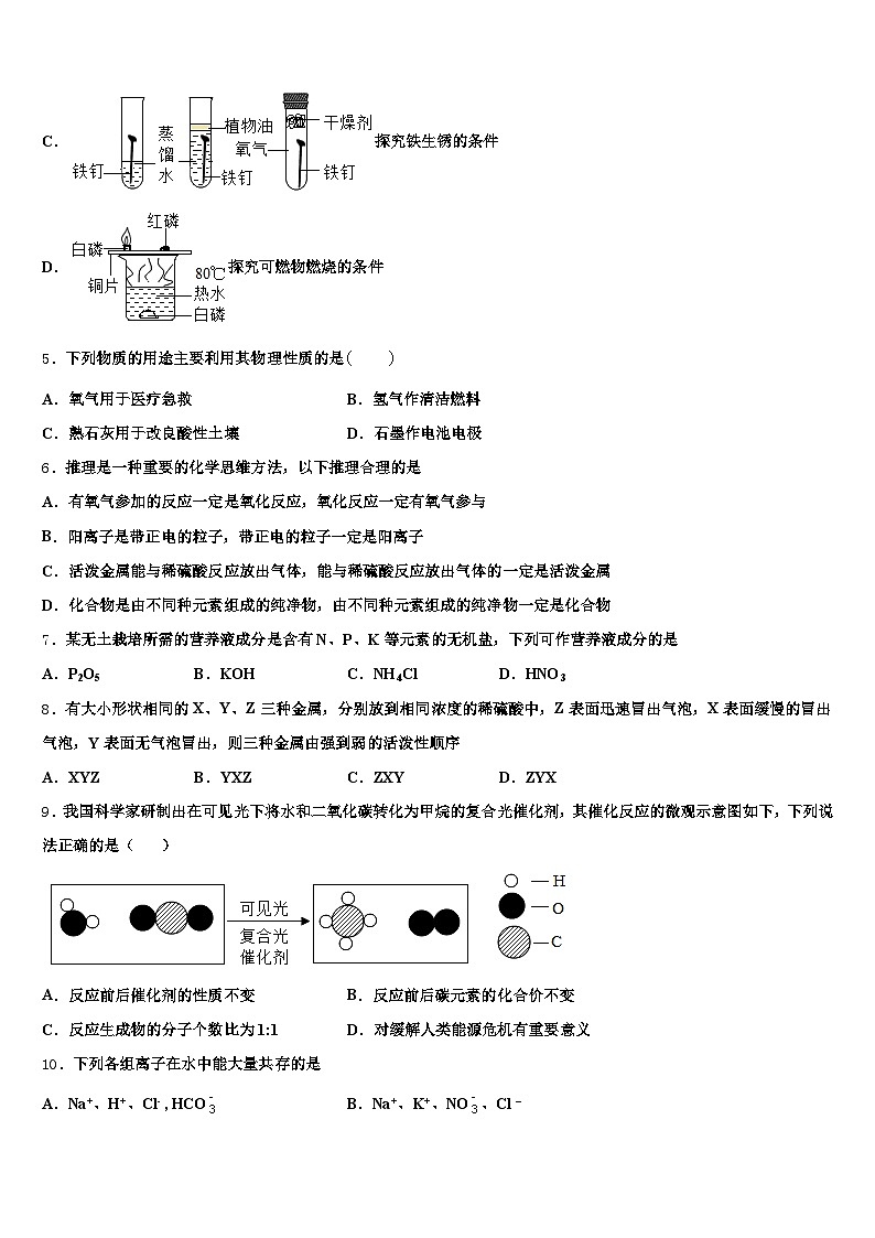 吉林省2025-2026学年中考化学考前最后一卷（含答案解析）第2页