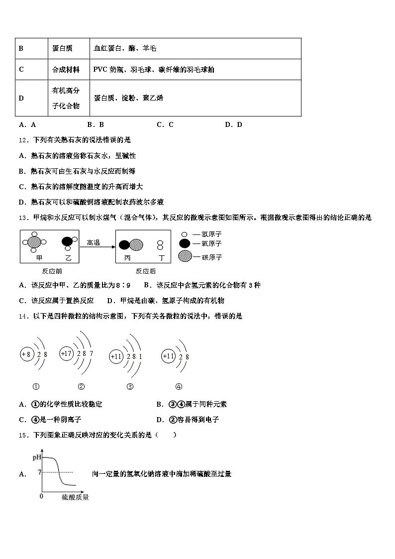 四川省宜宾市2025-2026学年中考化学模拟试题（含答案解析）第3页