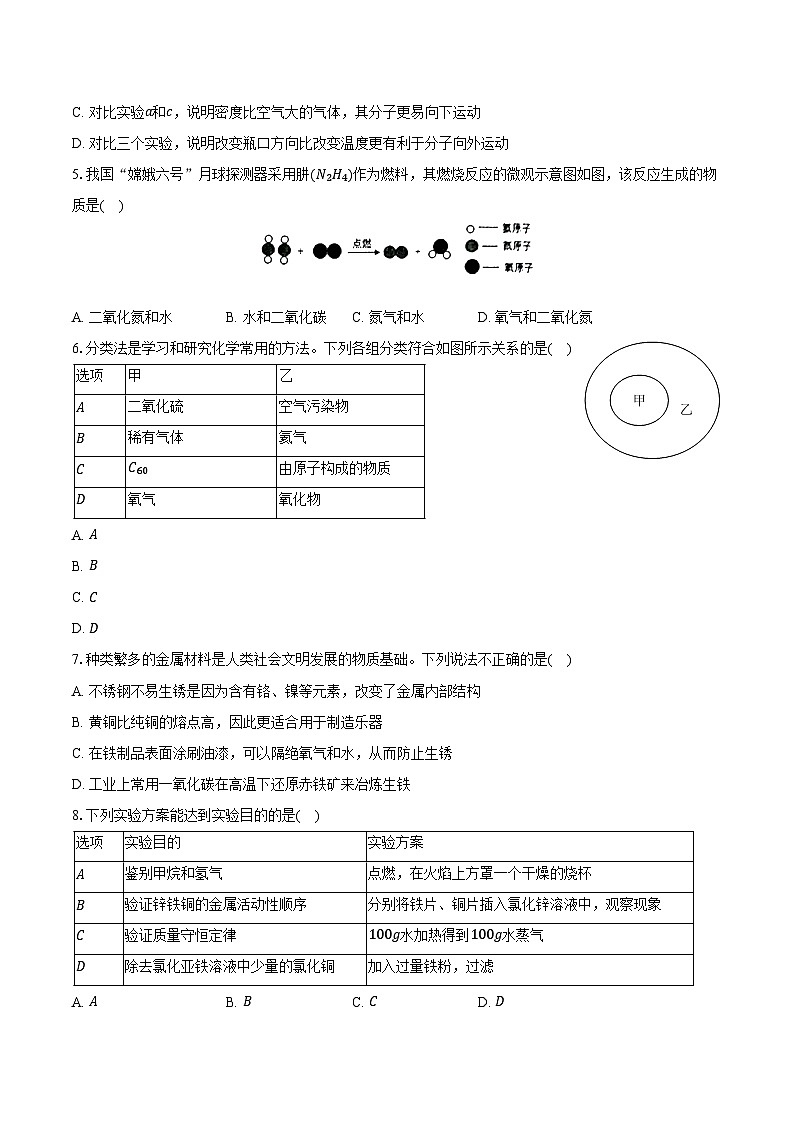 2025-2026学年河北省石家庄市平山县九年级（上）期末化学试卷（含答案）第2页