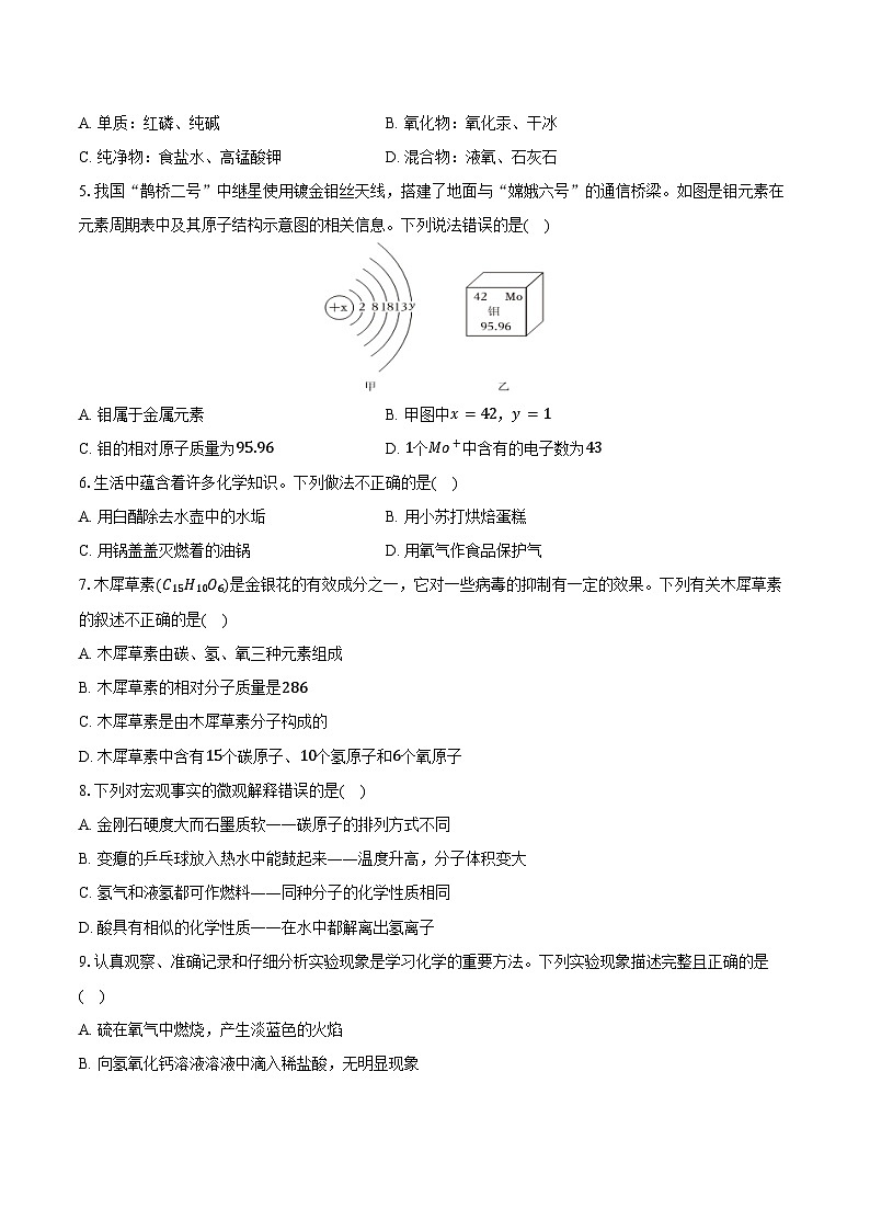 2025-2026学年山东省聊城市东昌府区东昌中学教育集团九年级（上）期末化学试卷（含答案）第2页