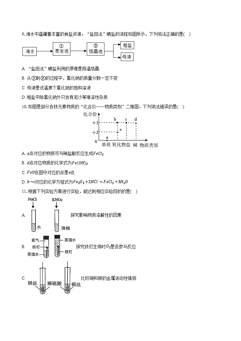 2025-2026学年山东省淄博市张店区九年级（上）期末化学试卷（含答案）第2页