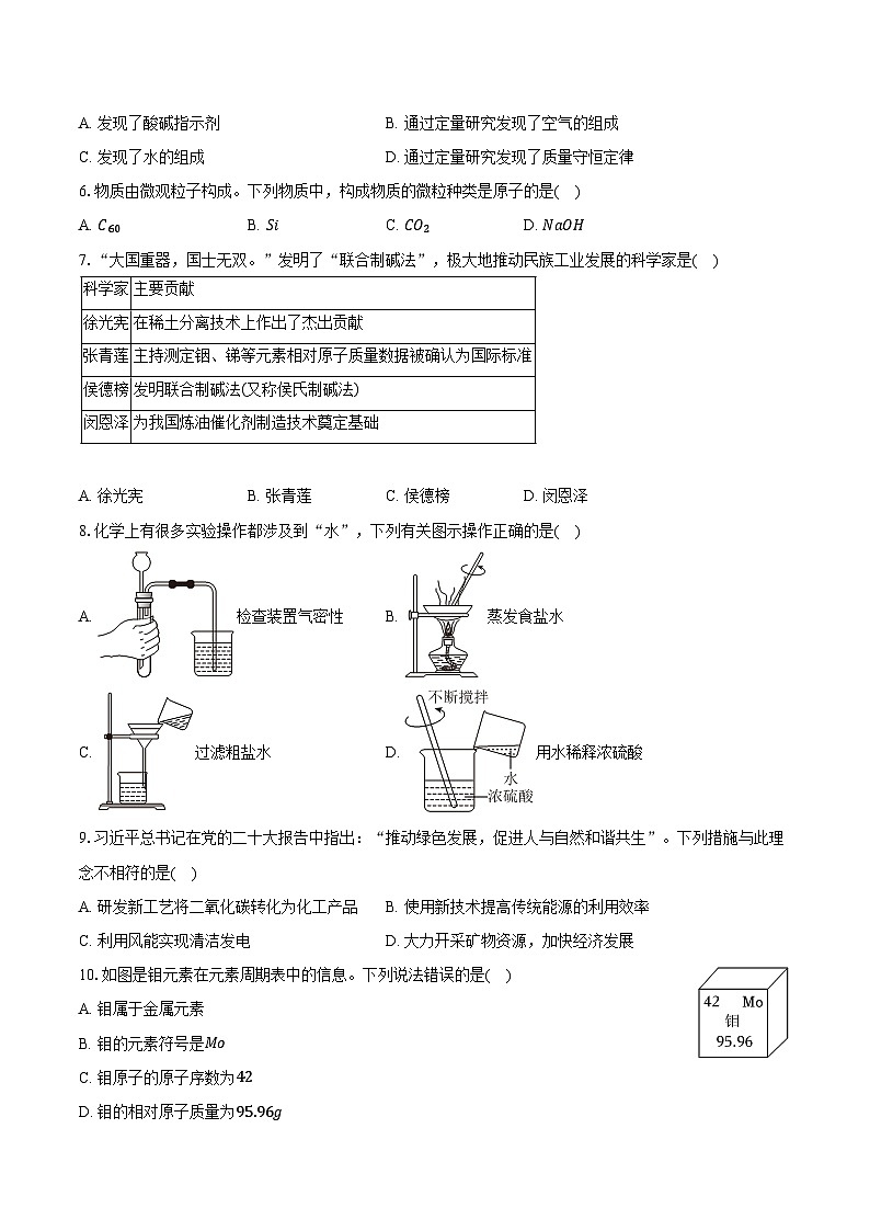 2026年河南省商丘市中考化学一模试卷第2页