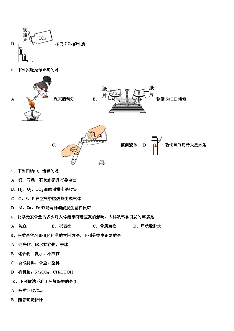 潍坊市2026年中考化学模拟预测试卷（含答案解析）第3页