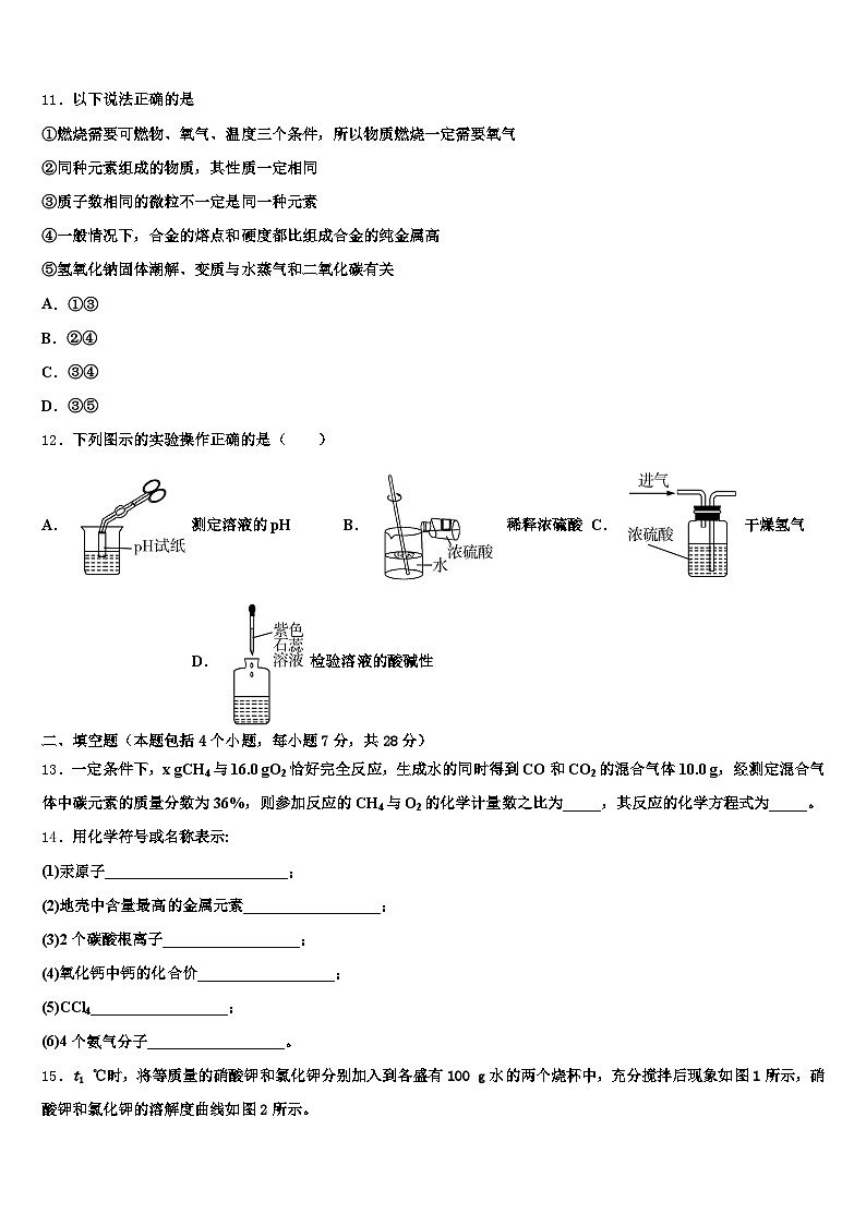 山东省枣庄市2025-2026学年中考适应性考试化学试题（含答案解析）第3页