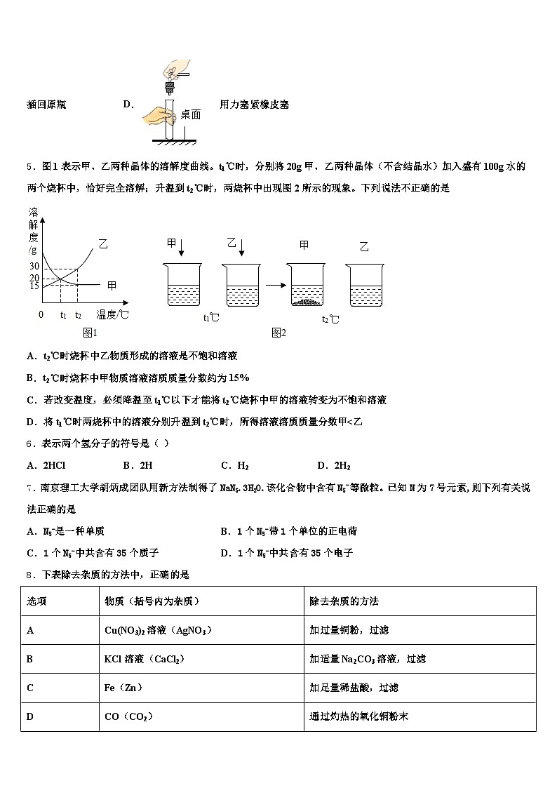 河南省焦作市2026年中考化学押题试卷（含答案解析）第2页
