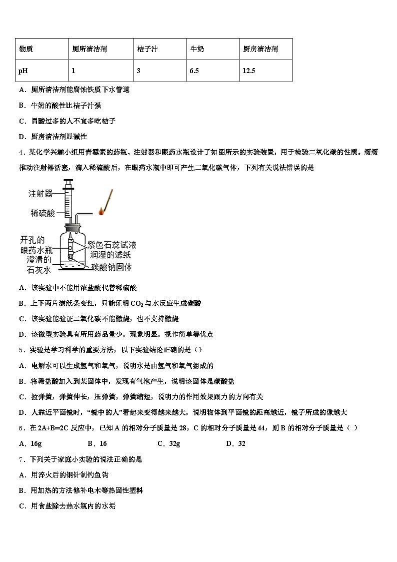 茂名市2026年中考化学考试模拟冲刺卷（含答案解析）第2页