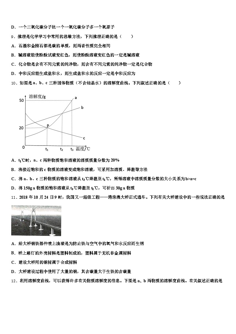 2026年福建省龙岩市中考五模化学试题（含答案解析）第3页