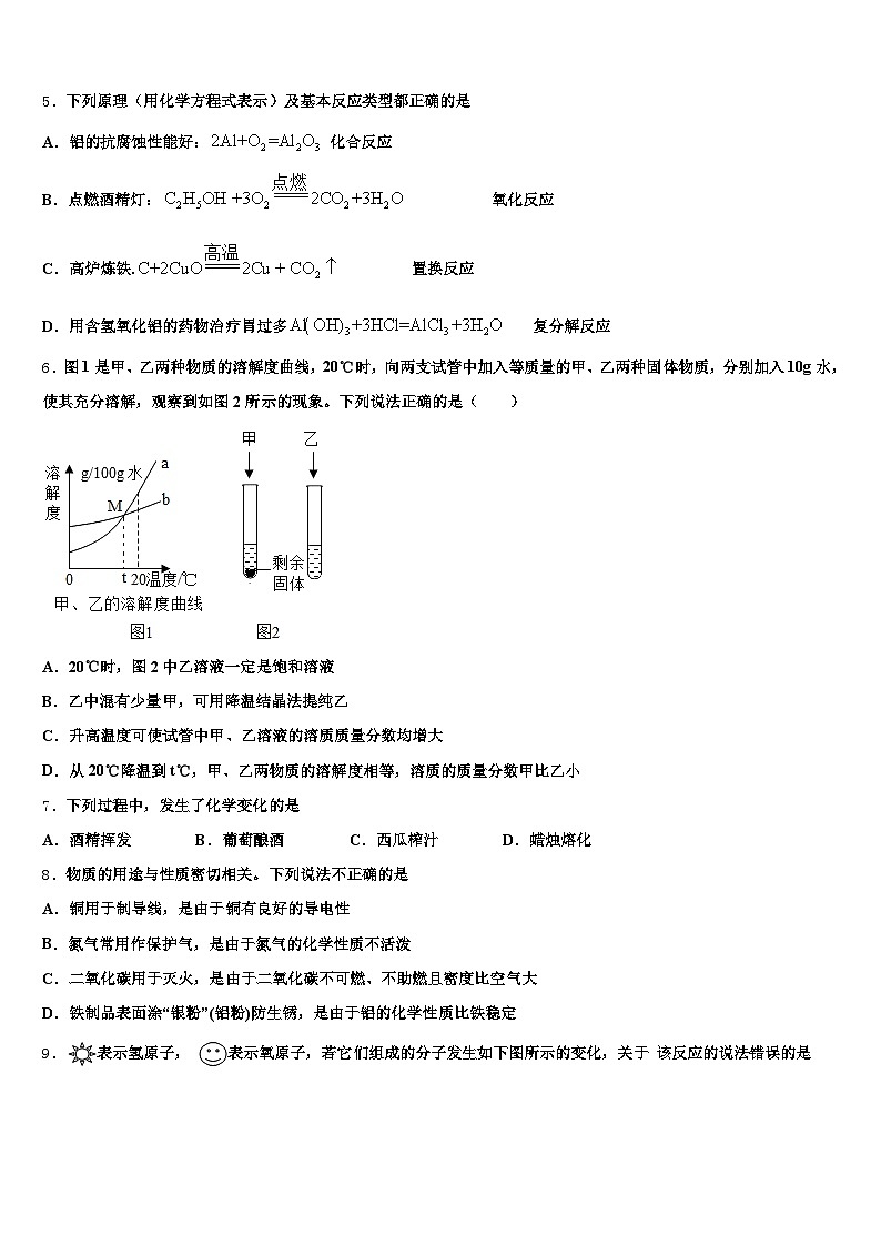 2026年宜春市中考化学适应性模拟试题（含答案解析）第2页