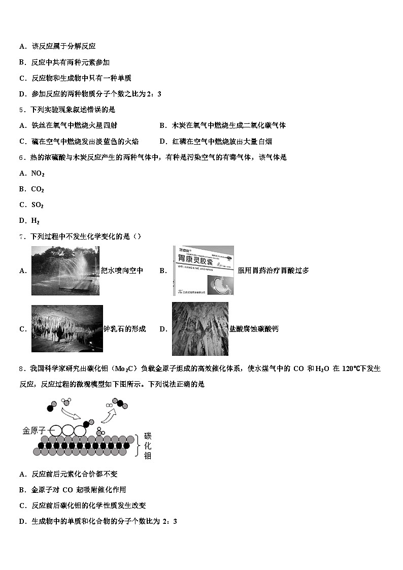2026年漳州市中考五模化学试题（含答案解析）第2页