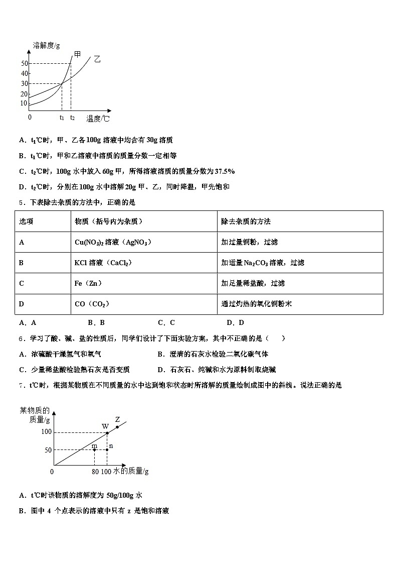 山东省青岛市2026年中考试题猜想化学试卷（含答案解析）第2页