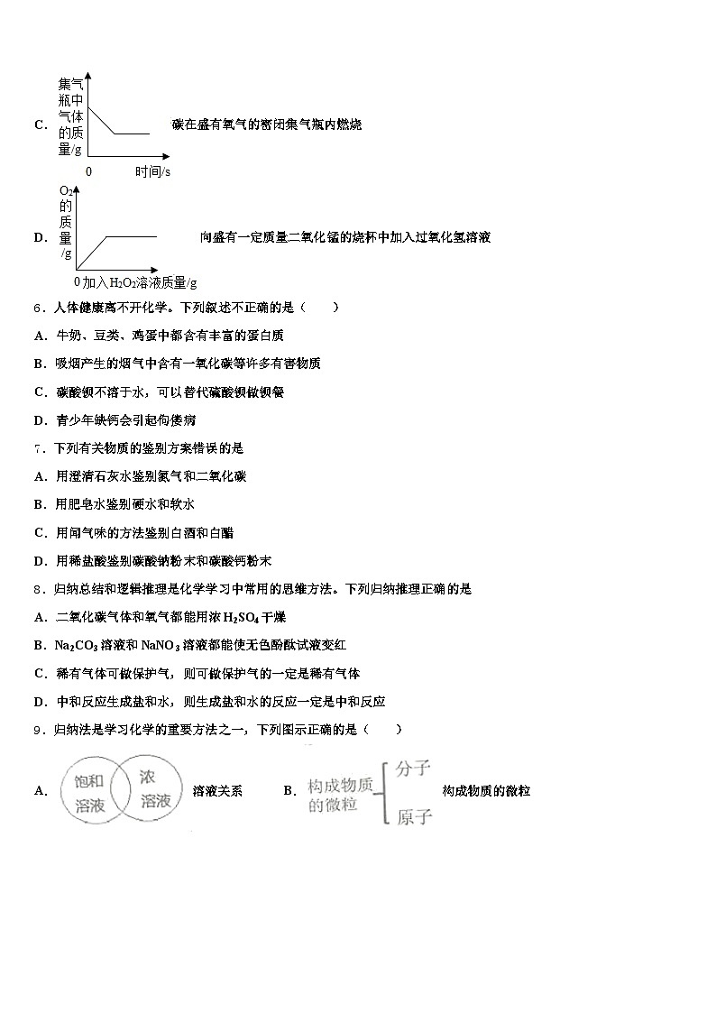 云南省保山市2026年中考化学最后冲刺模拟试卷（含答案解析）第3页