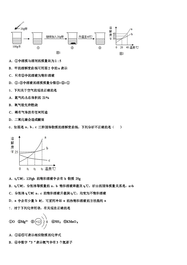 2026年六盘水市中考化学仿真试卷（含答案解析）第2页