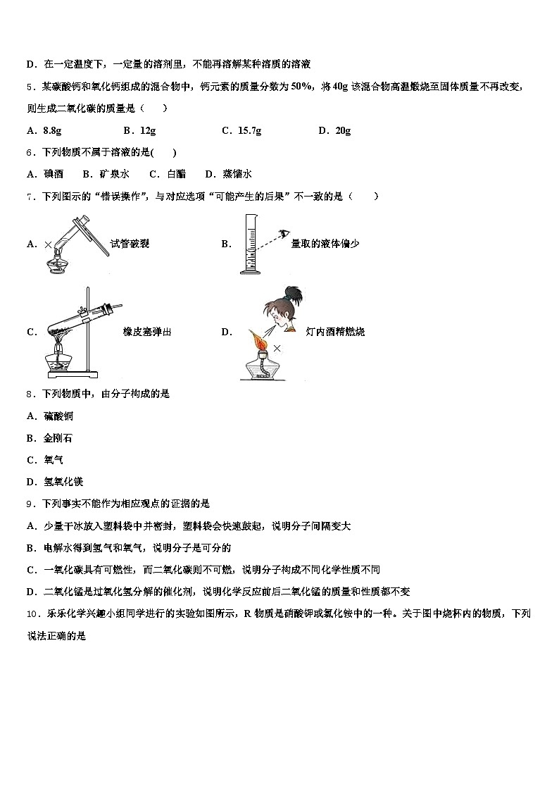 2026年青海省海东市中考化学考试模拟冲刺卷（含答案解析）第2页